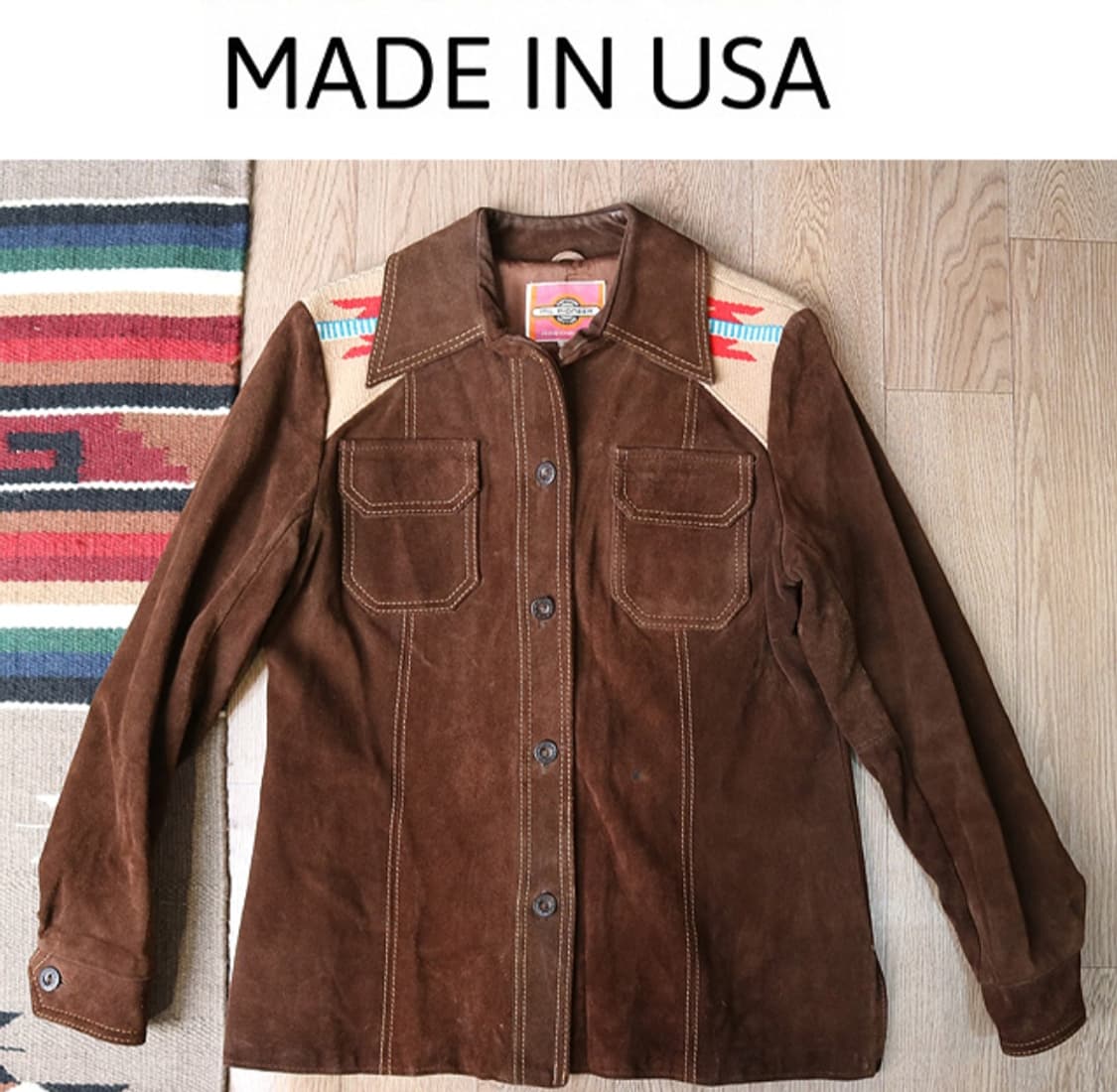 미국 메이드 70S MS.PIONEER가죽 스웨이드 빈티지
웨스턴 셔츠 상품이미지1
