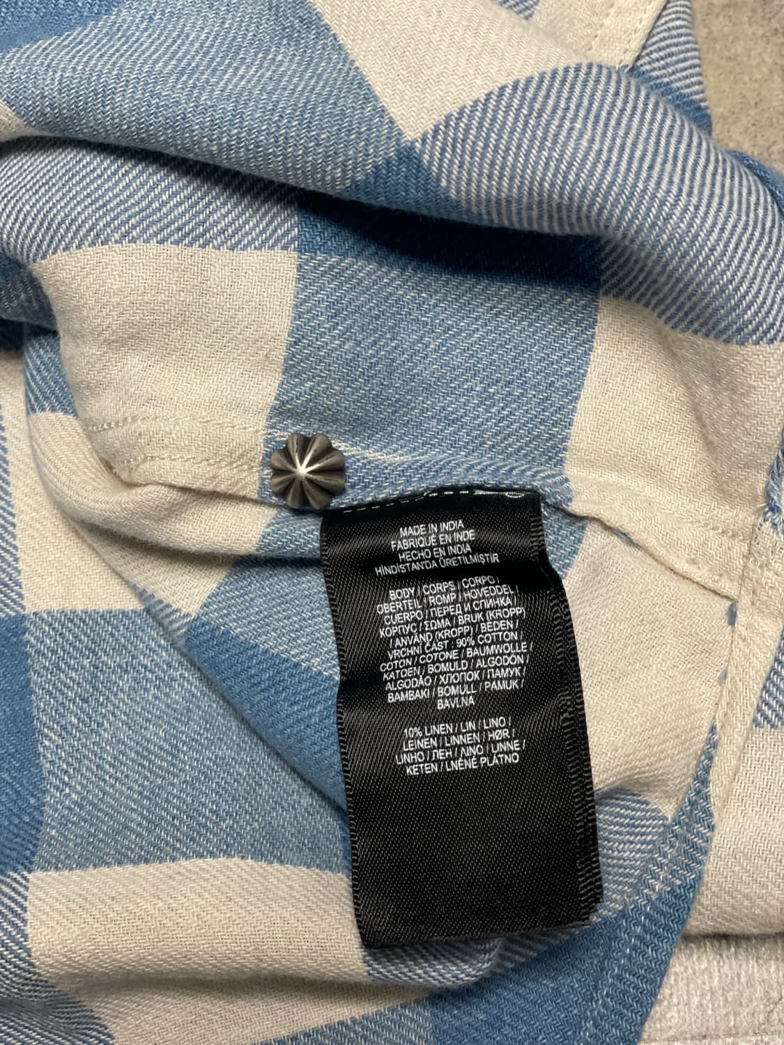 RRL 더블알엘 플래드 트윌 웨스턴 셔츠 상품이미지5