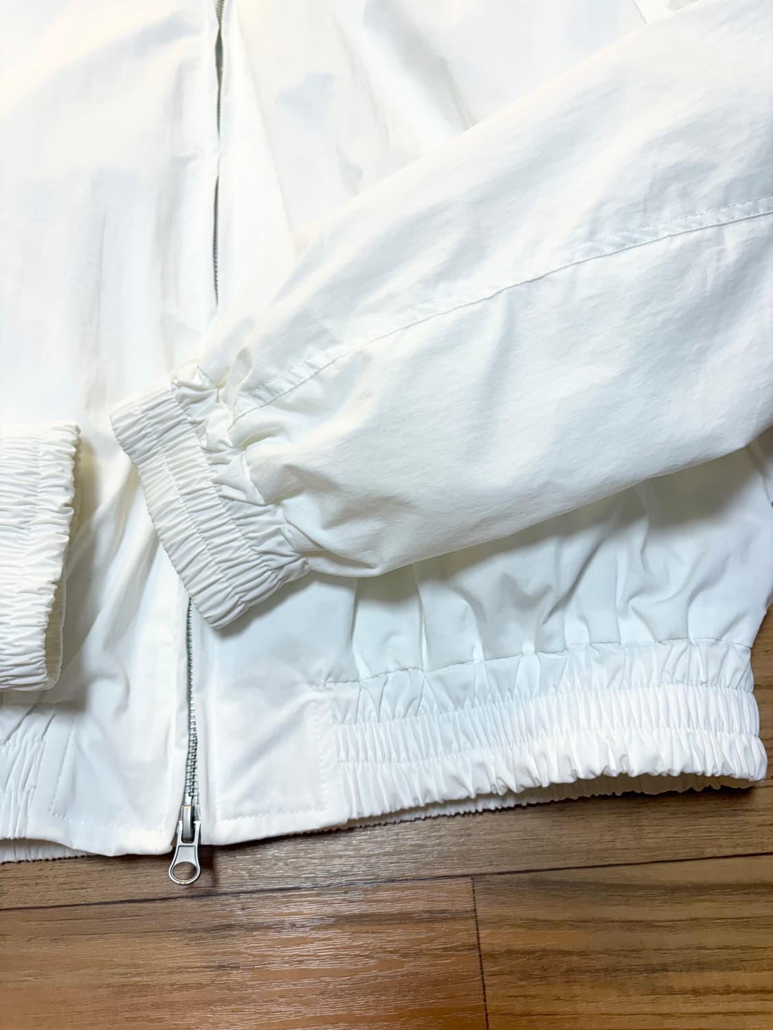 블랙모먼트 오버사이즈 코튼 밴딩 집업 자켓 블루종 판매 상품이미지6