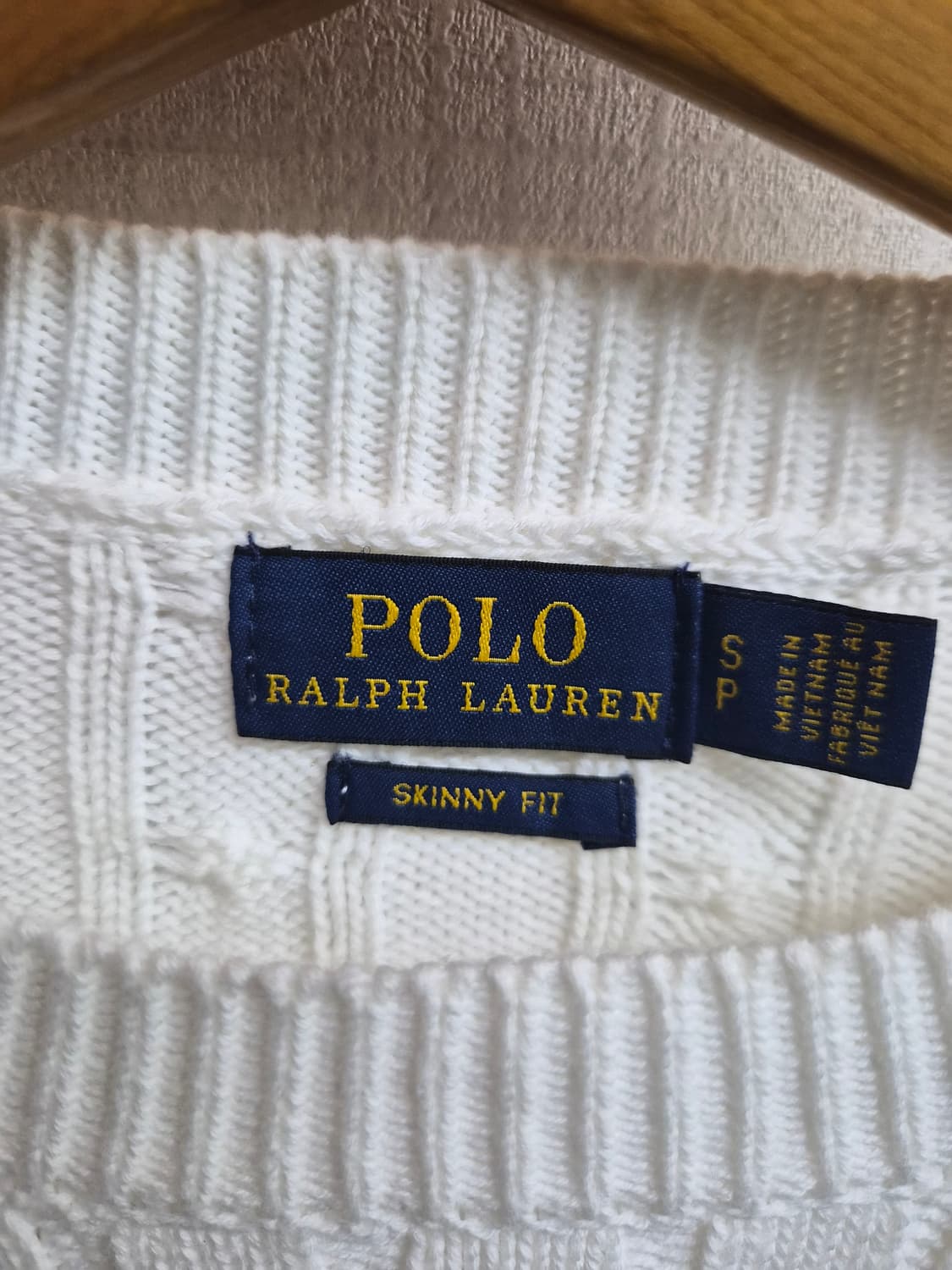 우먼 S) 폴로 랄프로렌 스키니핏 케이블 니트 팝니다 상품이미지3
