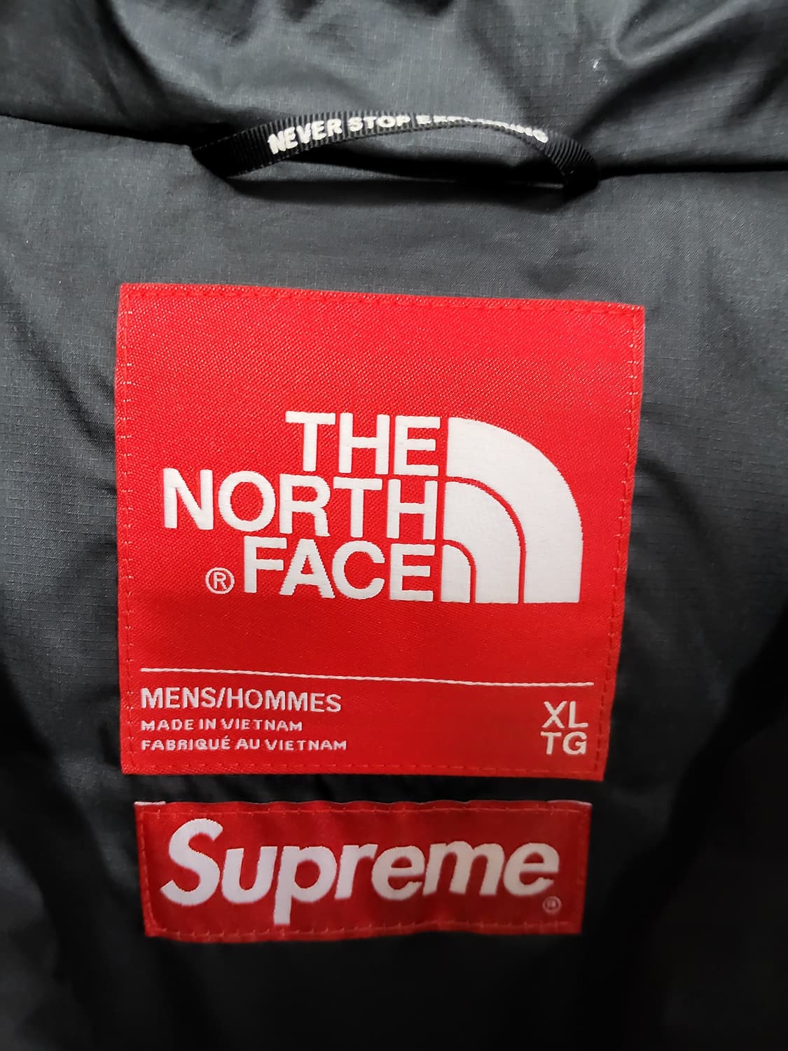 슈프림 노스페이스 타임스퀘어 패딩 정품 XL사이즈 상품이미지6