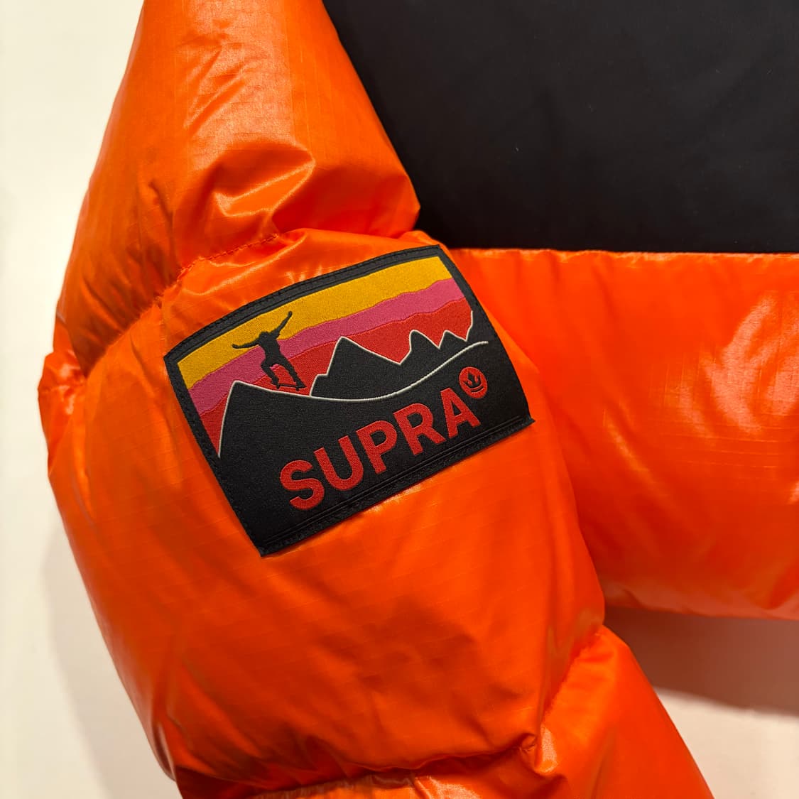 [L] 수프라 립스탑 다운 오렌지 블랙 패딩 점퍼 C587 상품이미지6