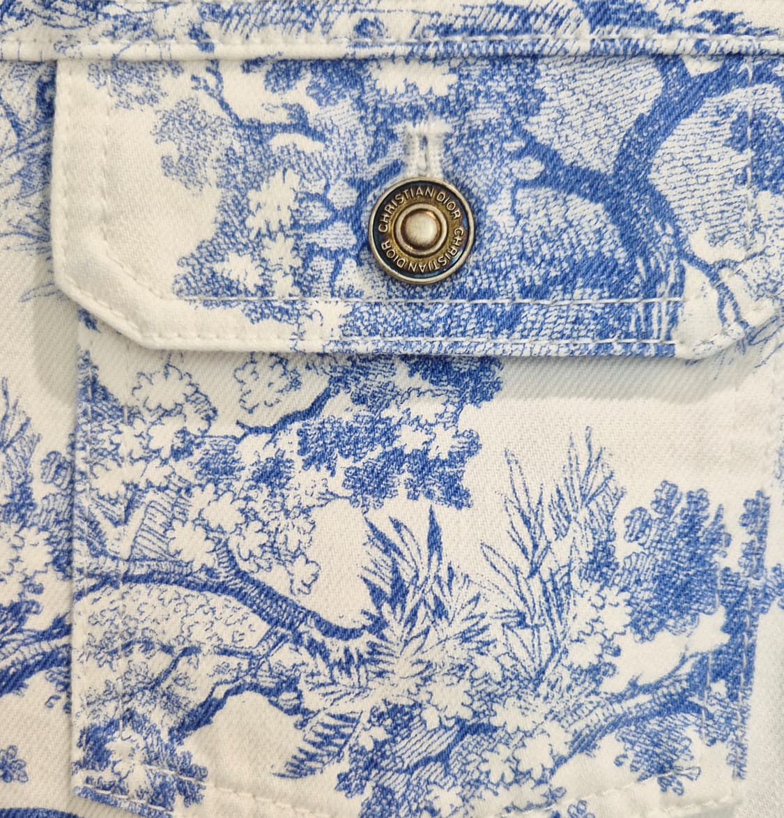[중고명품셀렉트]크리스찬 디올 블루 & 화이트 데님 여성 자켓 사이즈 3 상품이미지6