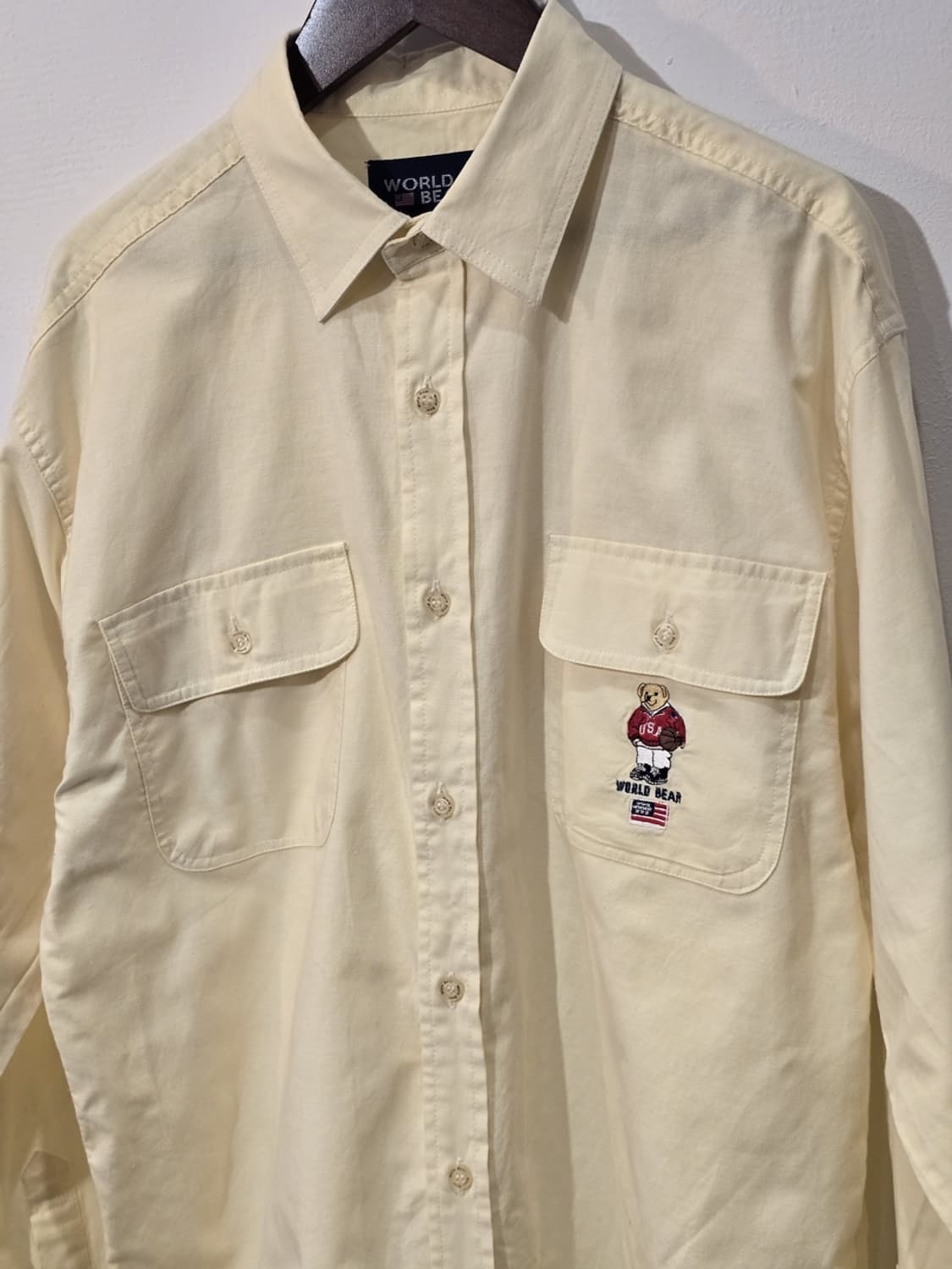 90s WORLD BEAR U.S.A. 긴팔셔츠 상품이미지2