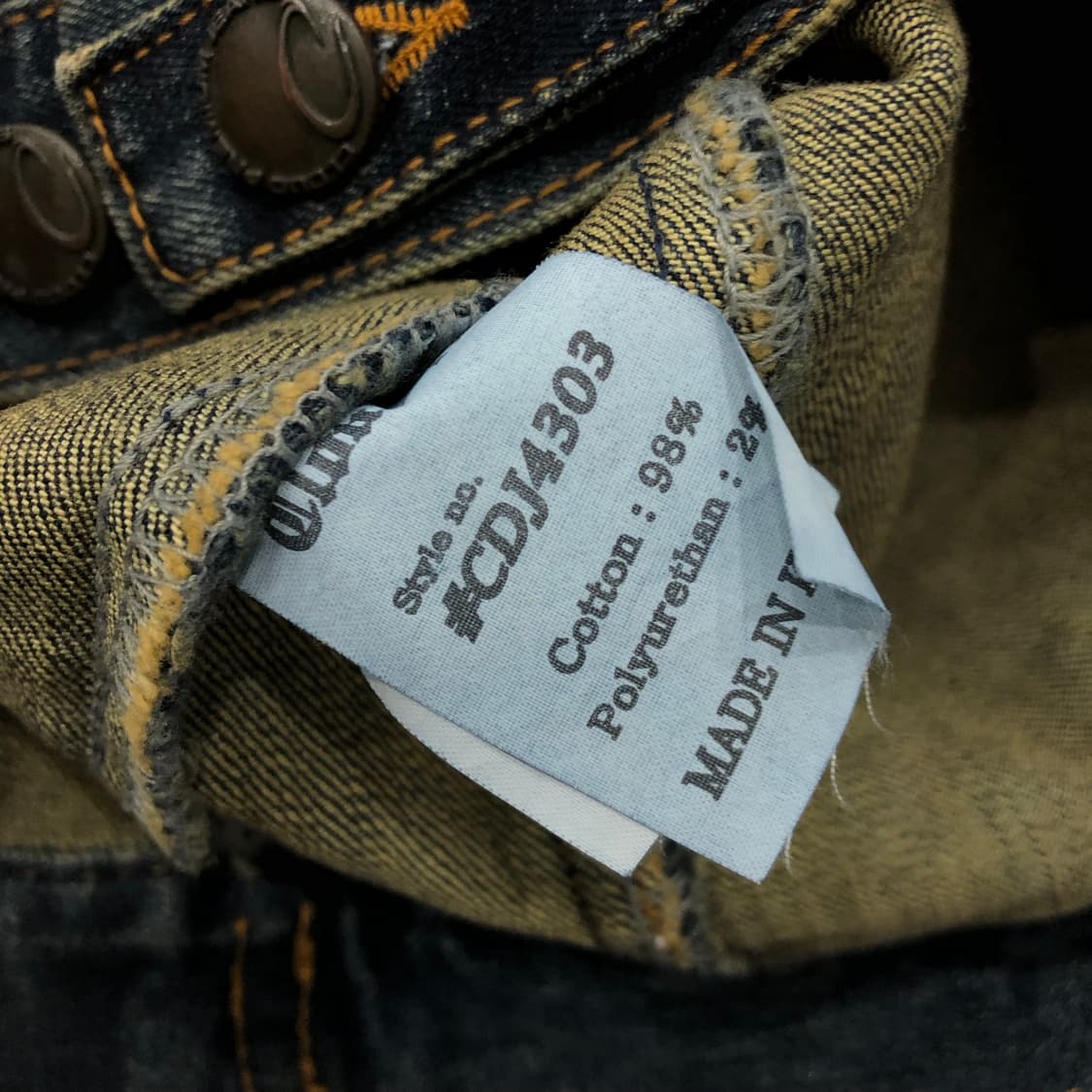 CLOUD72 스컬 윙 워싱 데님 자켓 상품이미지9