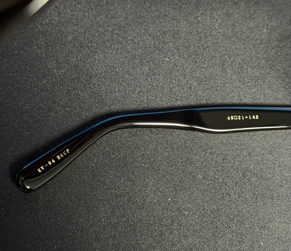 금자안경 kv94 하금테 블랙골드 상품이미지3