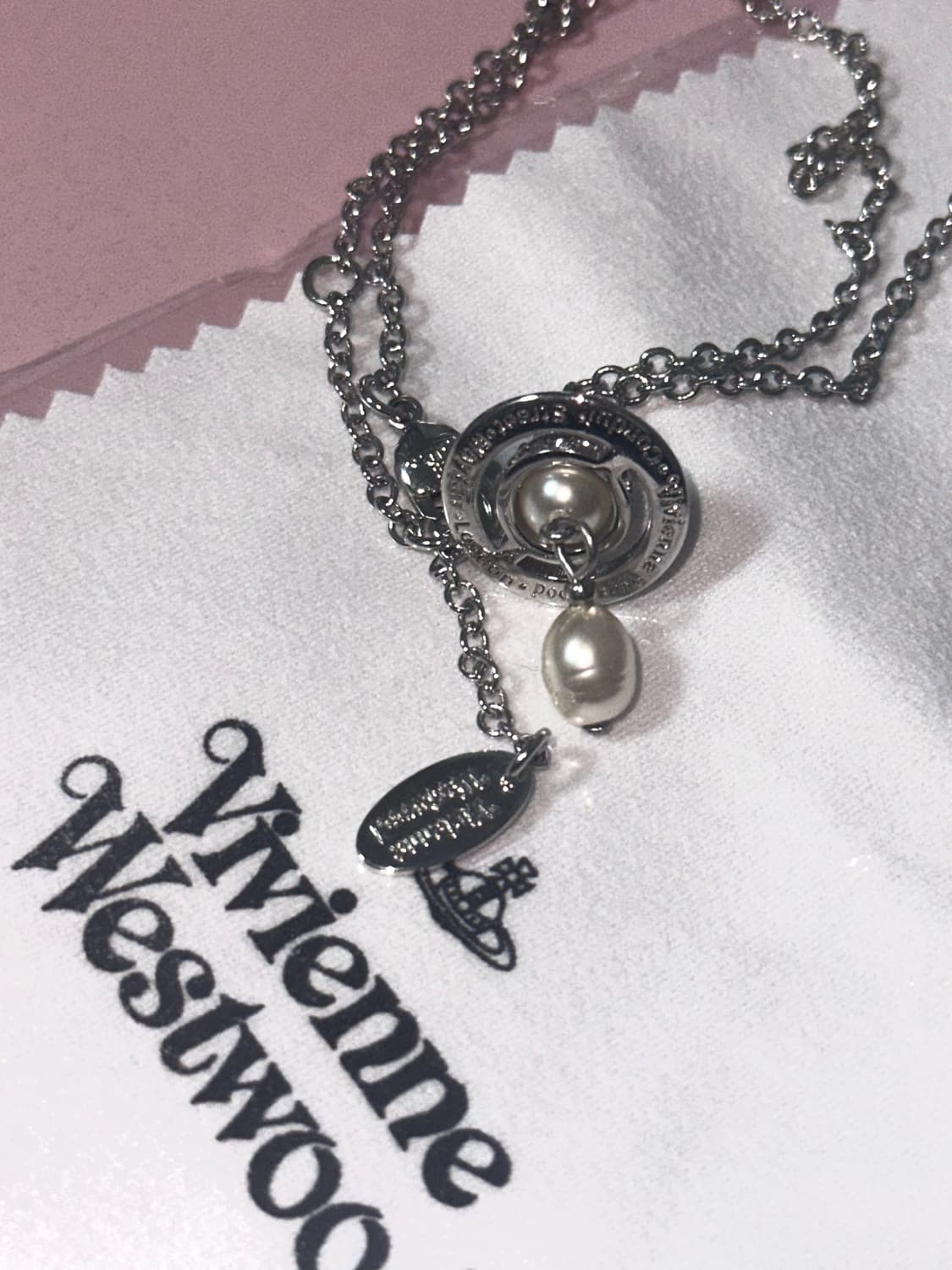 비비안 웨스트우드 알렉사 orb 진주 목걸이 상품이미지2