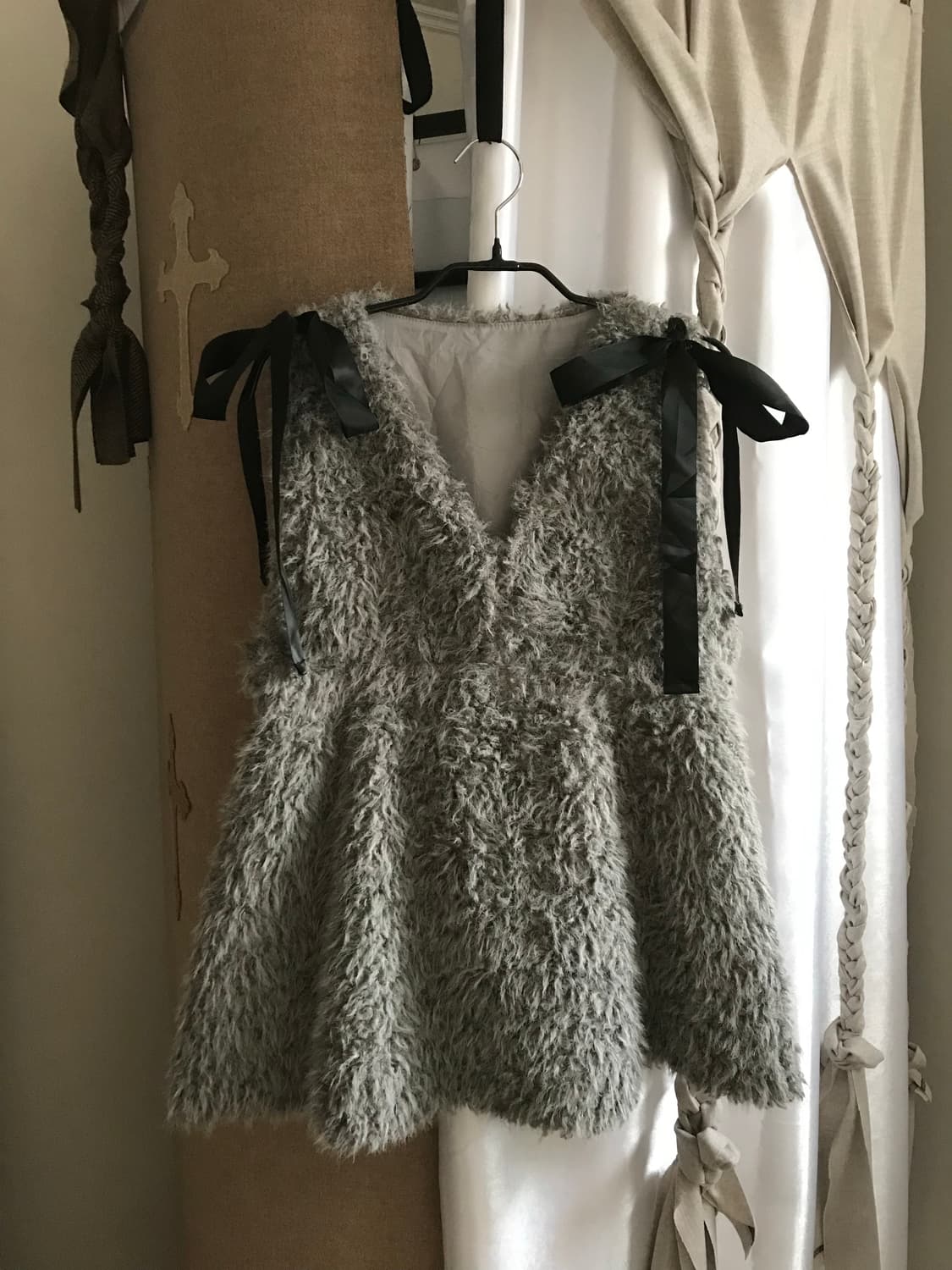 vintage fur sleeveless 상품이미지7