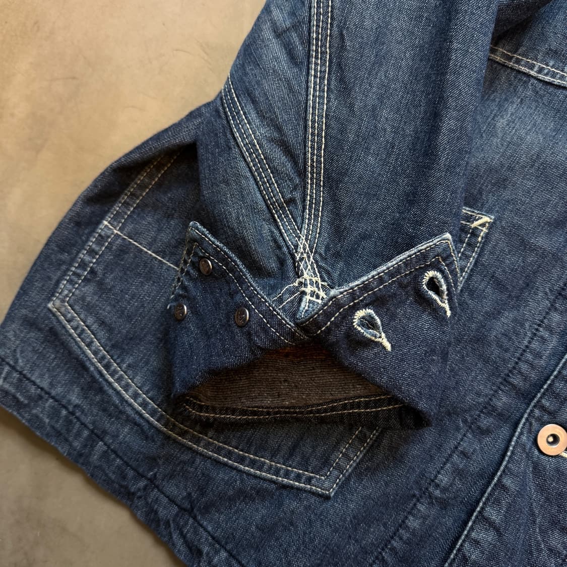 타케오 키쿠치 데님 블랭킷 초어 자켓 상품이미지4