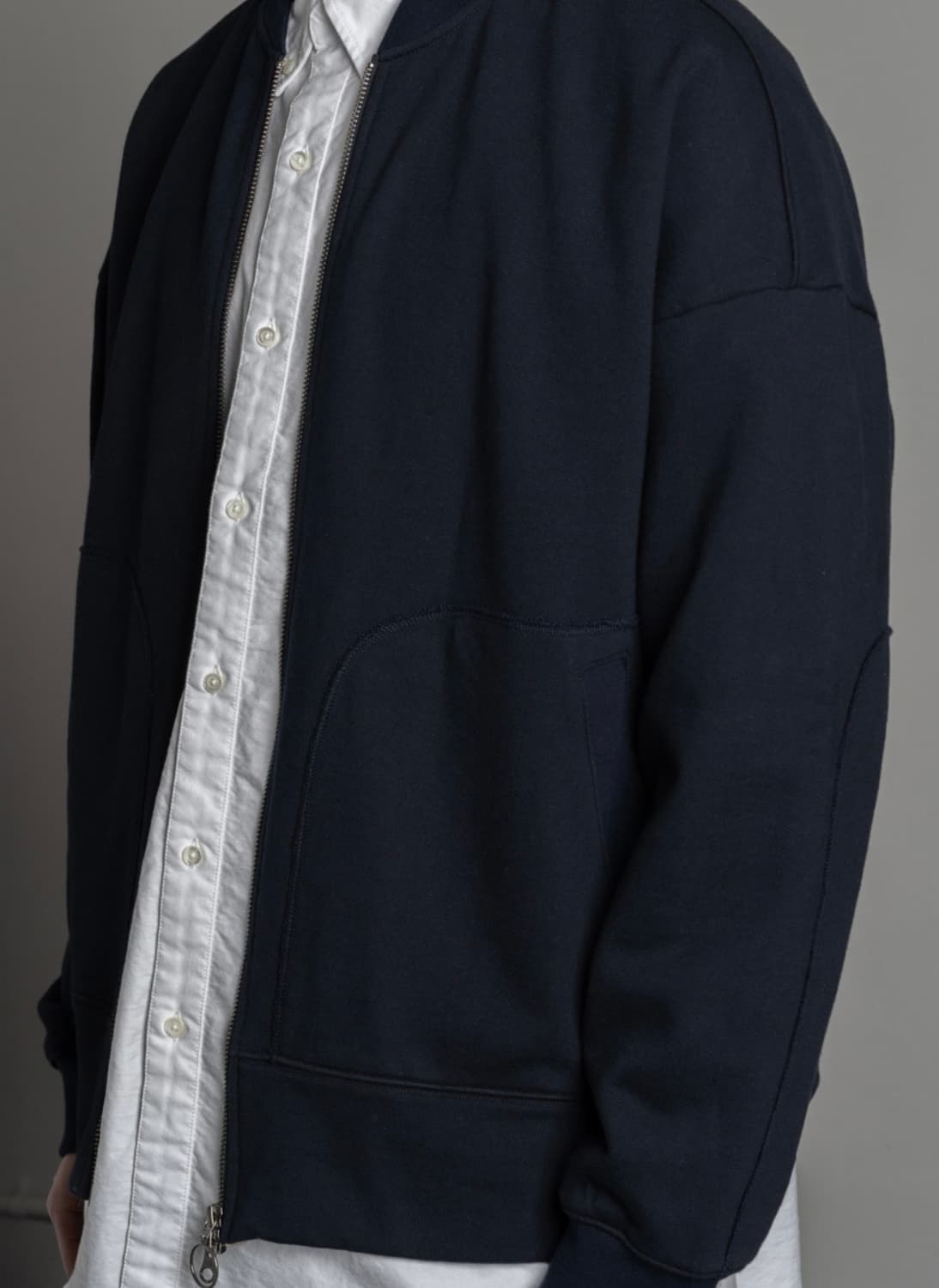 러프사이드 집업 자켓 네이비 (1)사이즈 판매 상품이미지8