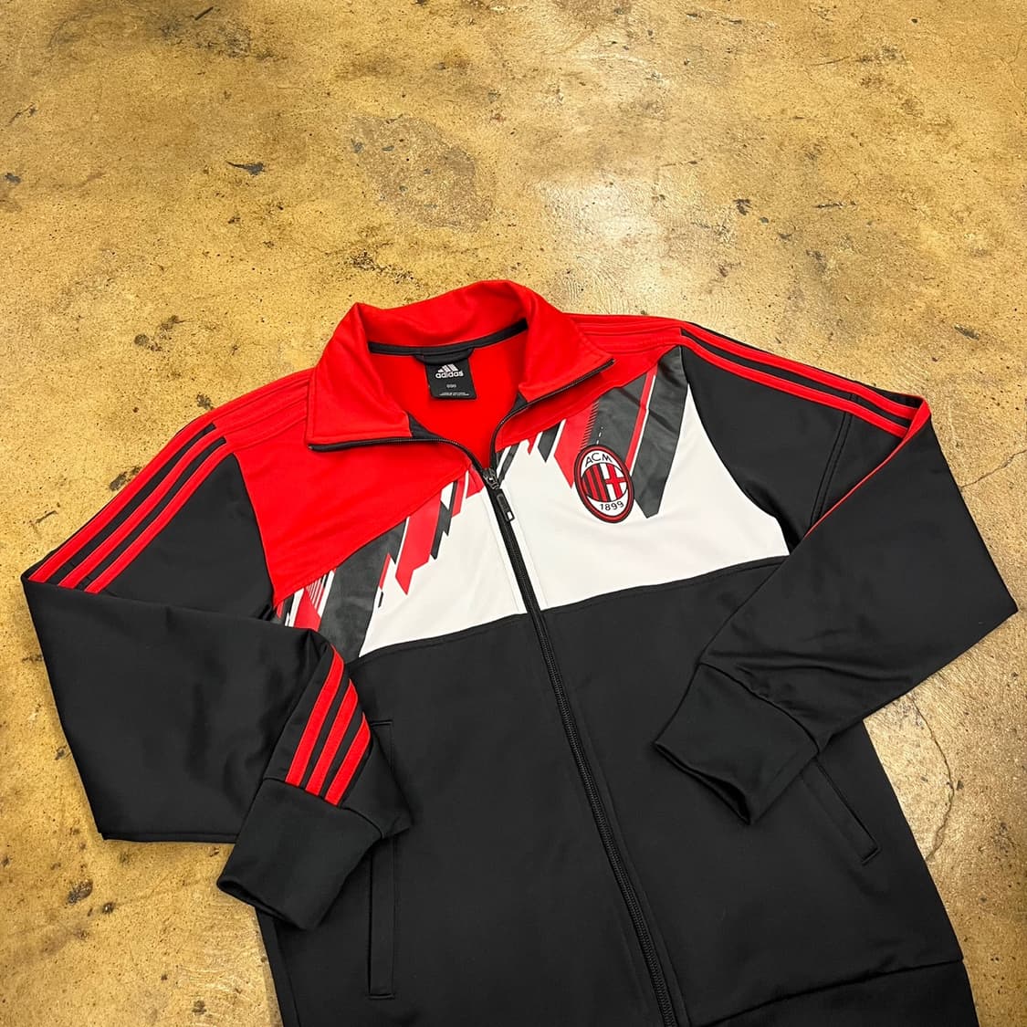 아디다스 ac밀란 검빨 블랙 레드 져지 트랙탑 90 상품이미지1