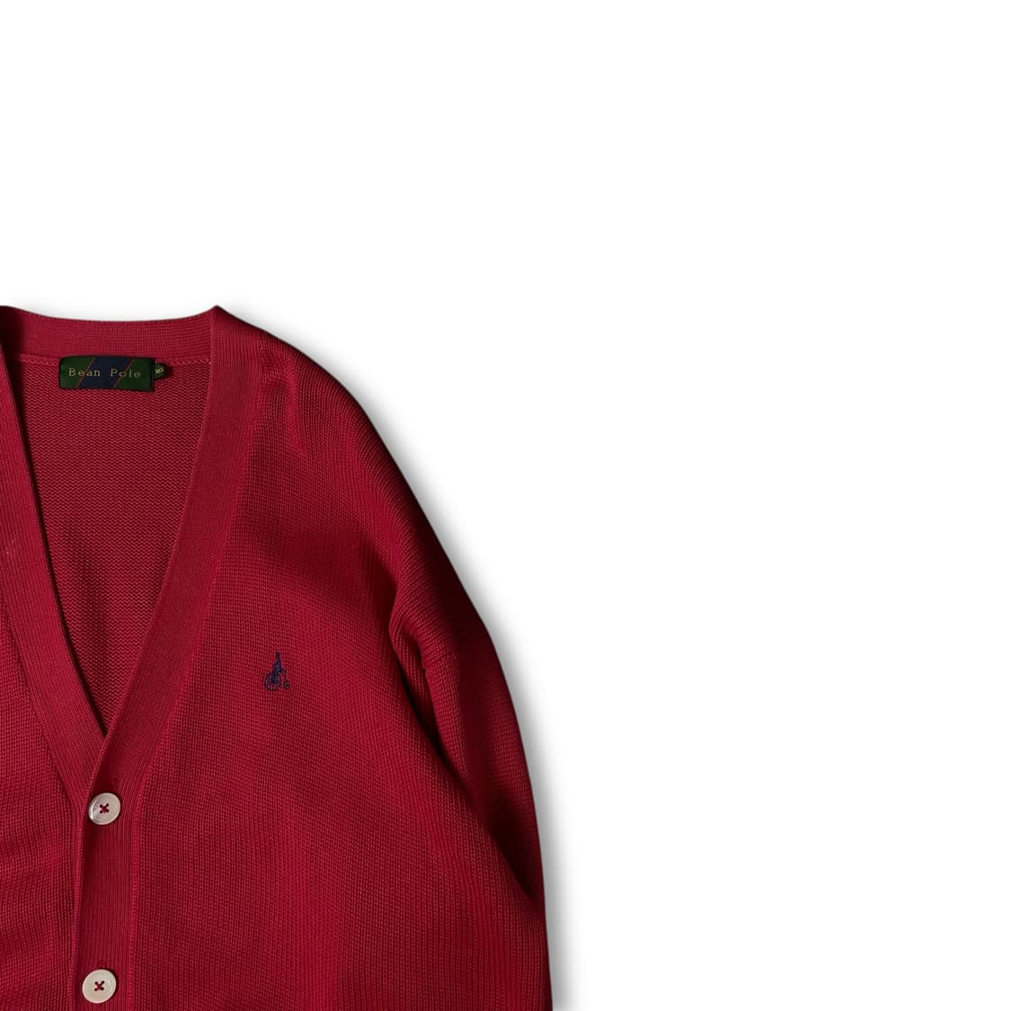 빈폴 레드 니트 롱 가디건 105 상품이미지2