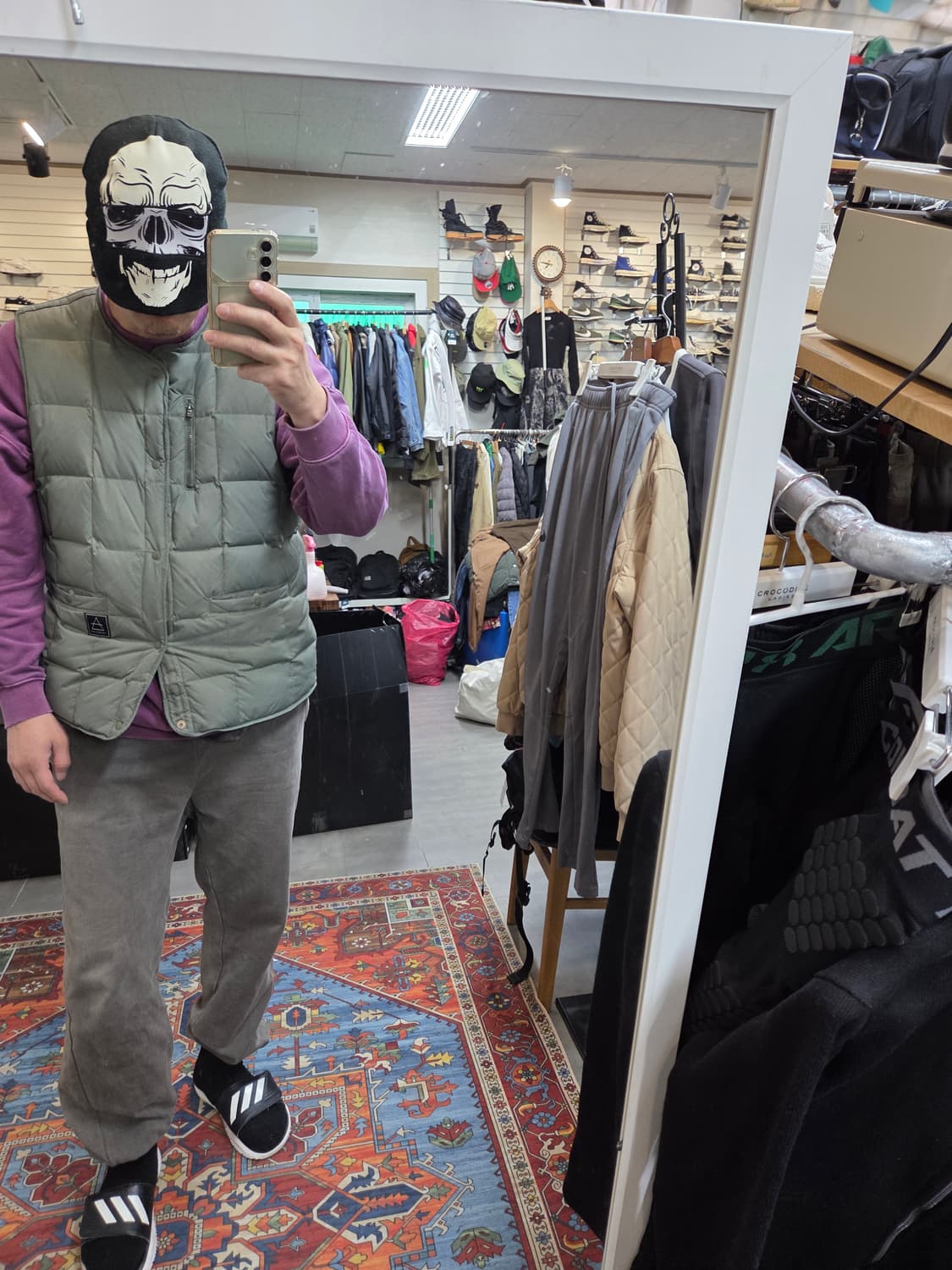 빈티지 patent pending 스컬 페이스 비니  상품이미지10