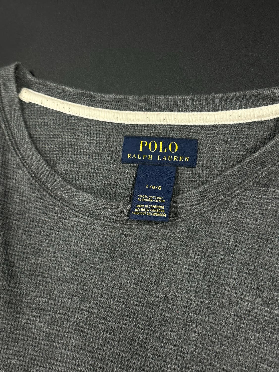 폴로 랄프로렌 그레이 화이트포니 와플 긴팔 니트 상품이미지5