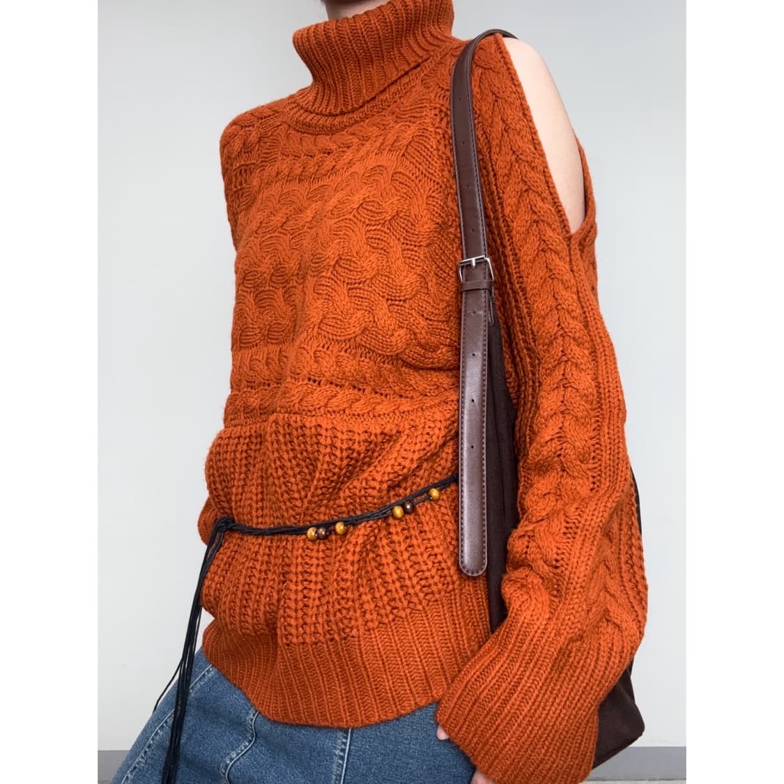 빈티지 컷아웃 니트 스웨터 상품이미지2