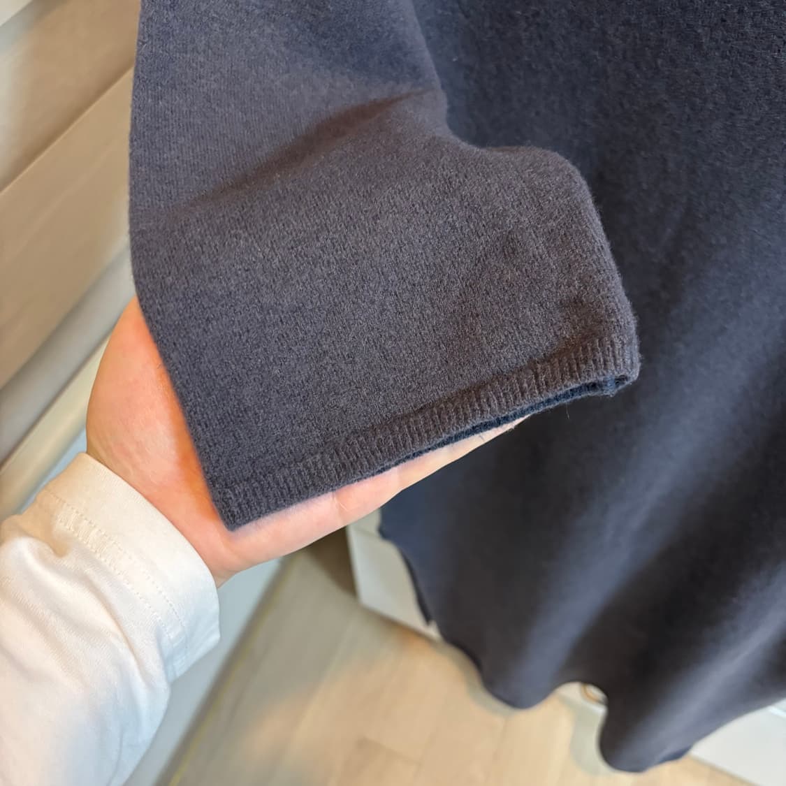 마시모뚜띠 이태리제 양모(울) 다크네이비 원피스 상품이미지5