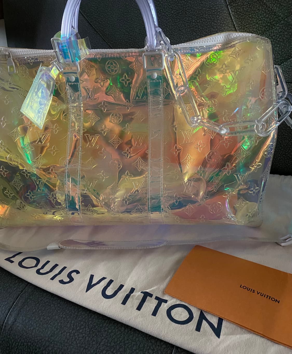 루이비통 키폴 50 pvc 프리즘 택보유 상품이미지3