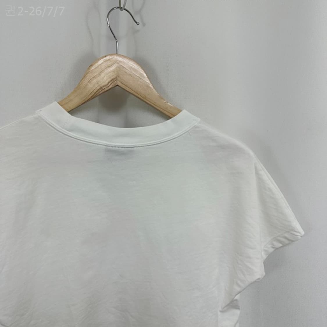 
나이키 여자 면100% 크롭 반팔티 화이트 S  KJ 상품이미지9