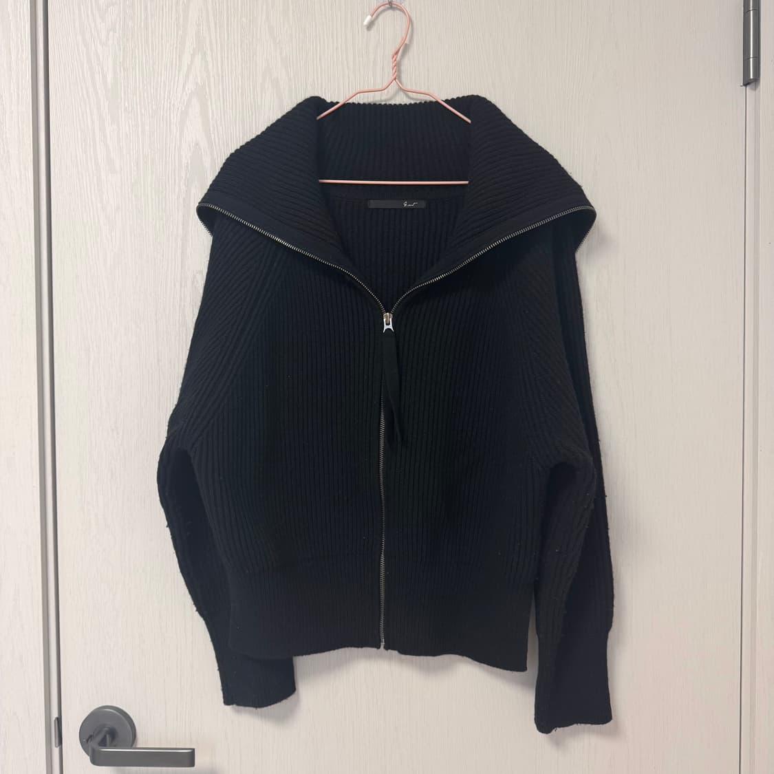 지컷 세일러 카라 니트 집업 상품이미지1