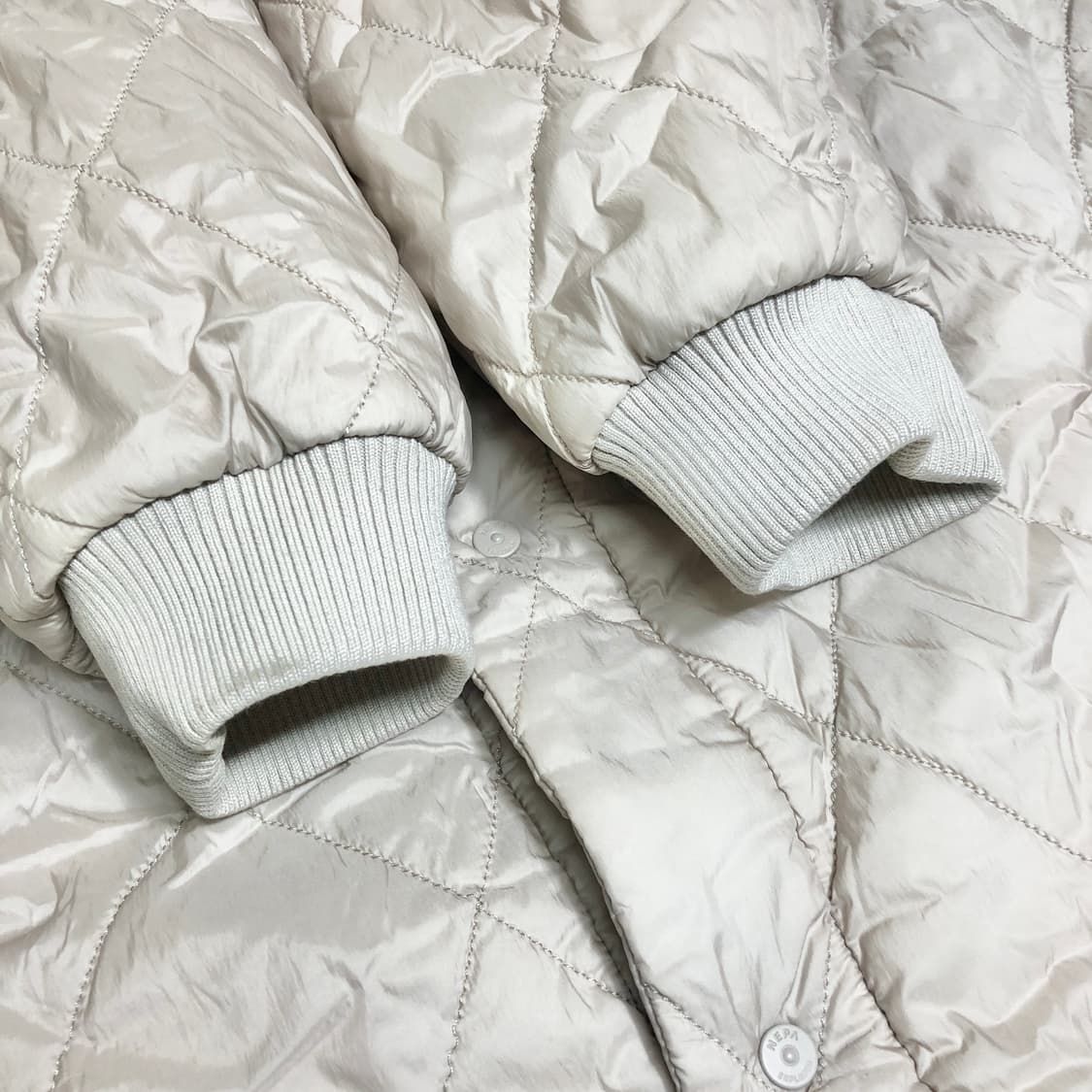 네파 리버시블 뽀글이 롱 점퍼 L 상품이미지4