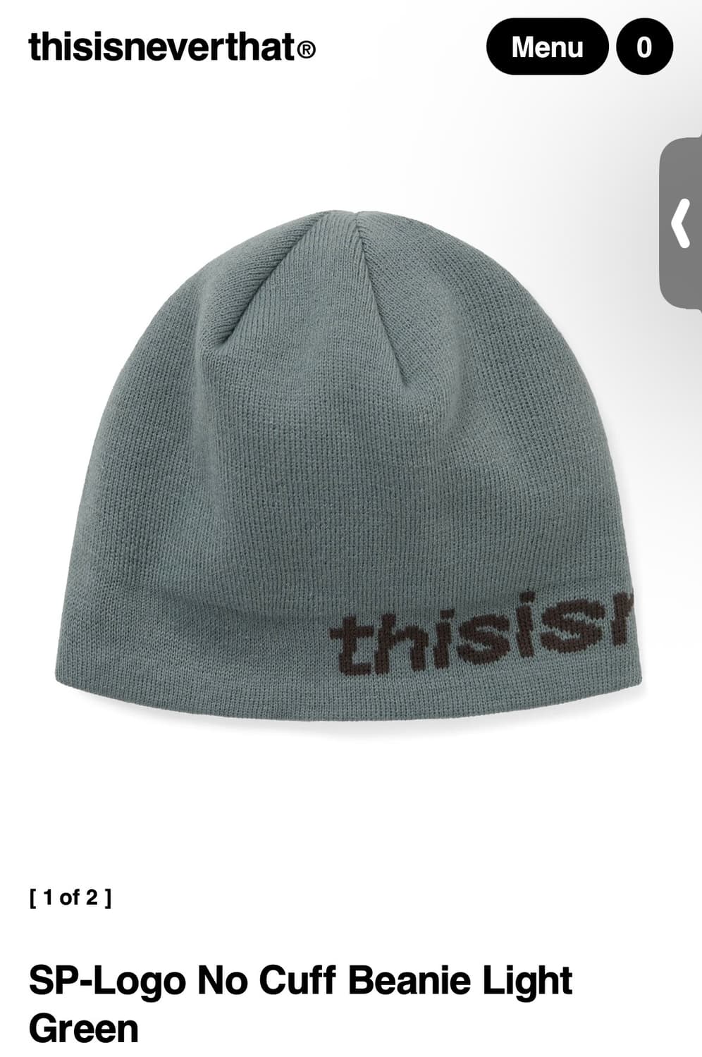 디스이즈네버댓) SP-Logo No Cuff Beanie LG F 상품이미지1