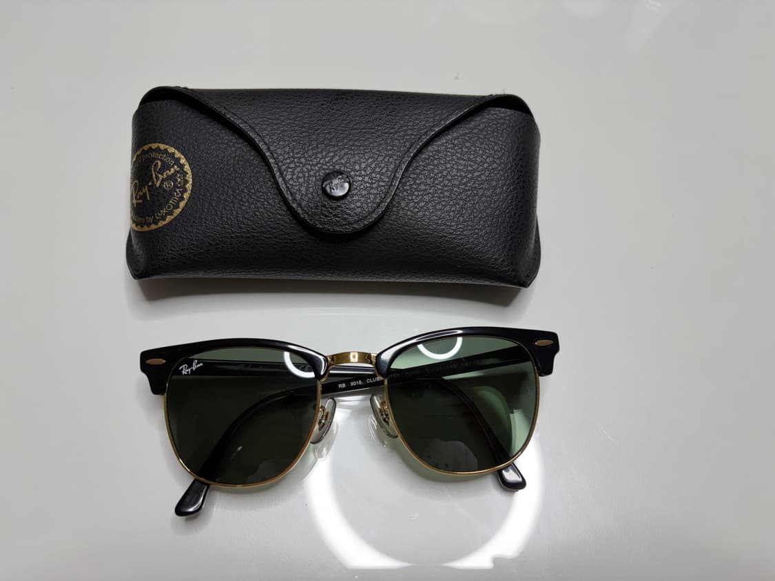 레이밴 클럽마스터 RB3016 블랙 선글라스 상품이미지1