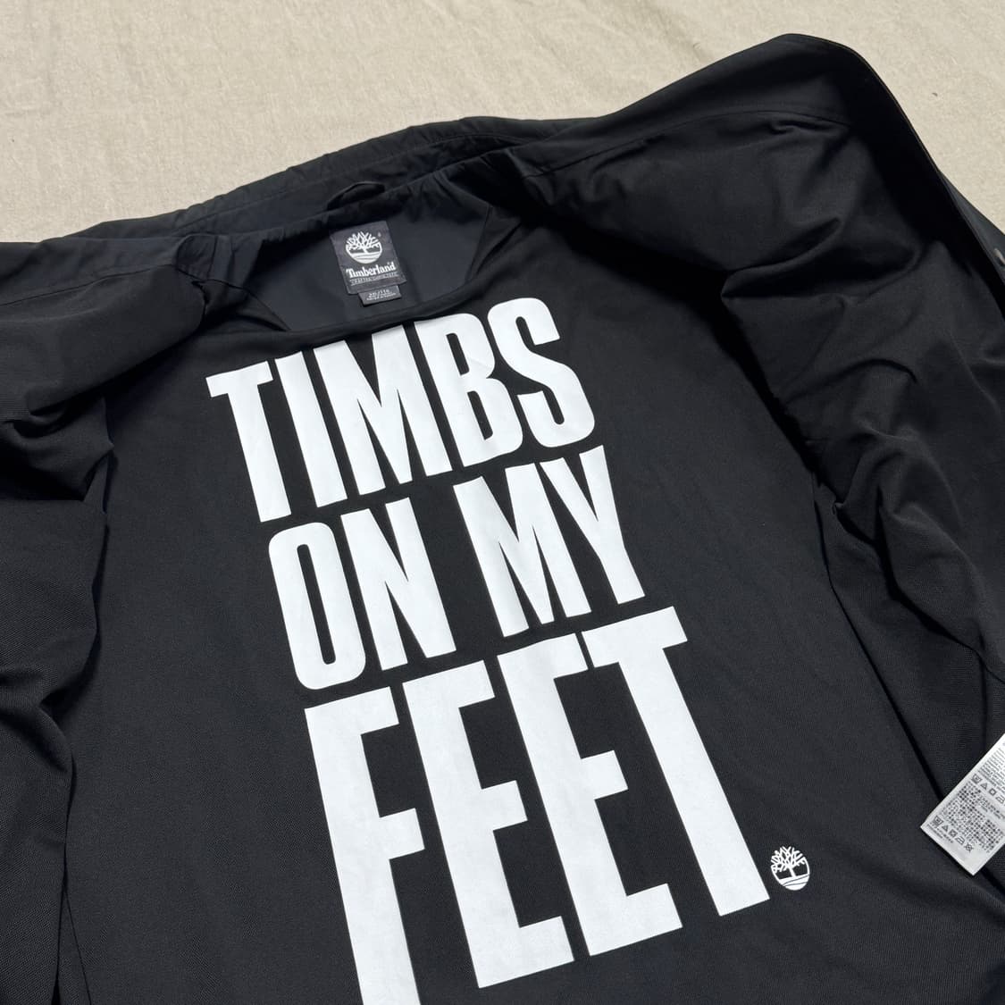 팀버랜드 블랙 백로고 나일론 코치자켓 2XL 상품이미지5