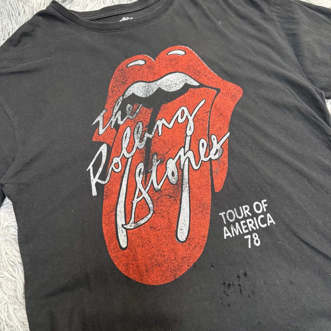 롤링스톤즈 Tour 78’ 티셔츠 Distressed 상품이미지2
