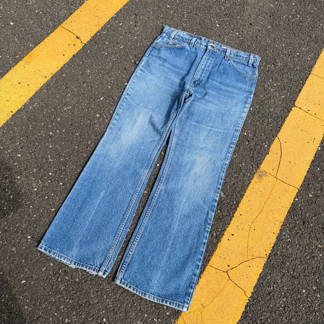 90s USA 빈티지 리바이스 517 부츠컷 오렌지탭 상품이미지4