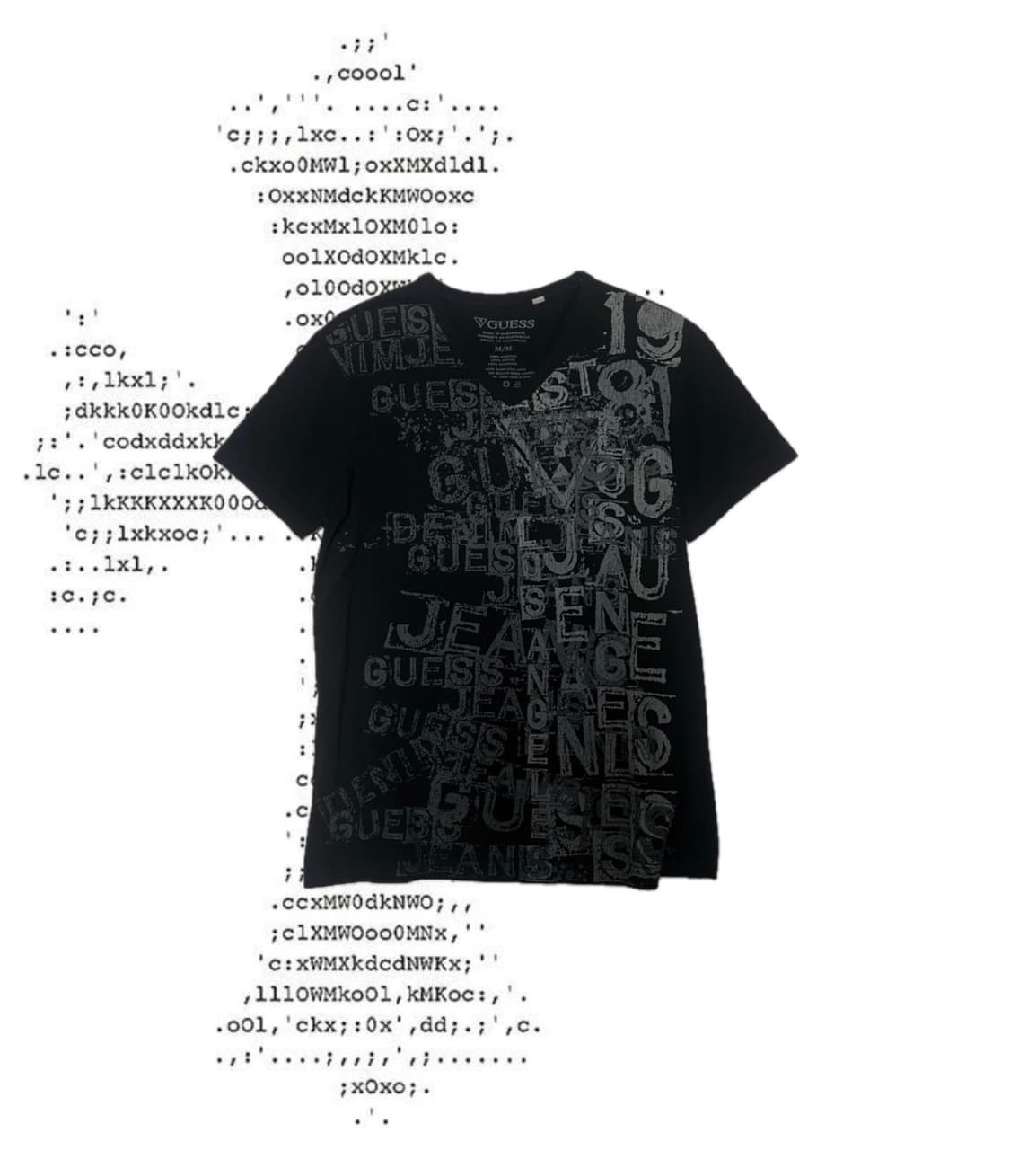 Guess punk lettering t-shirt 게스 펑크 레터링티 상품이미지1