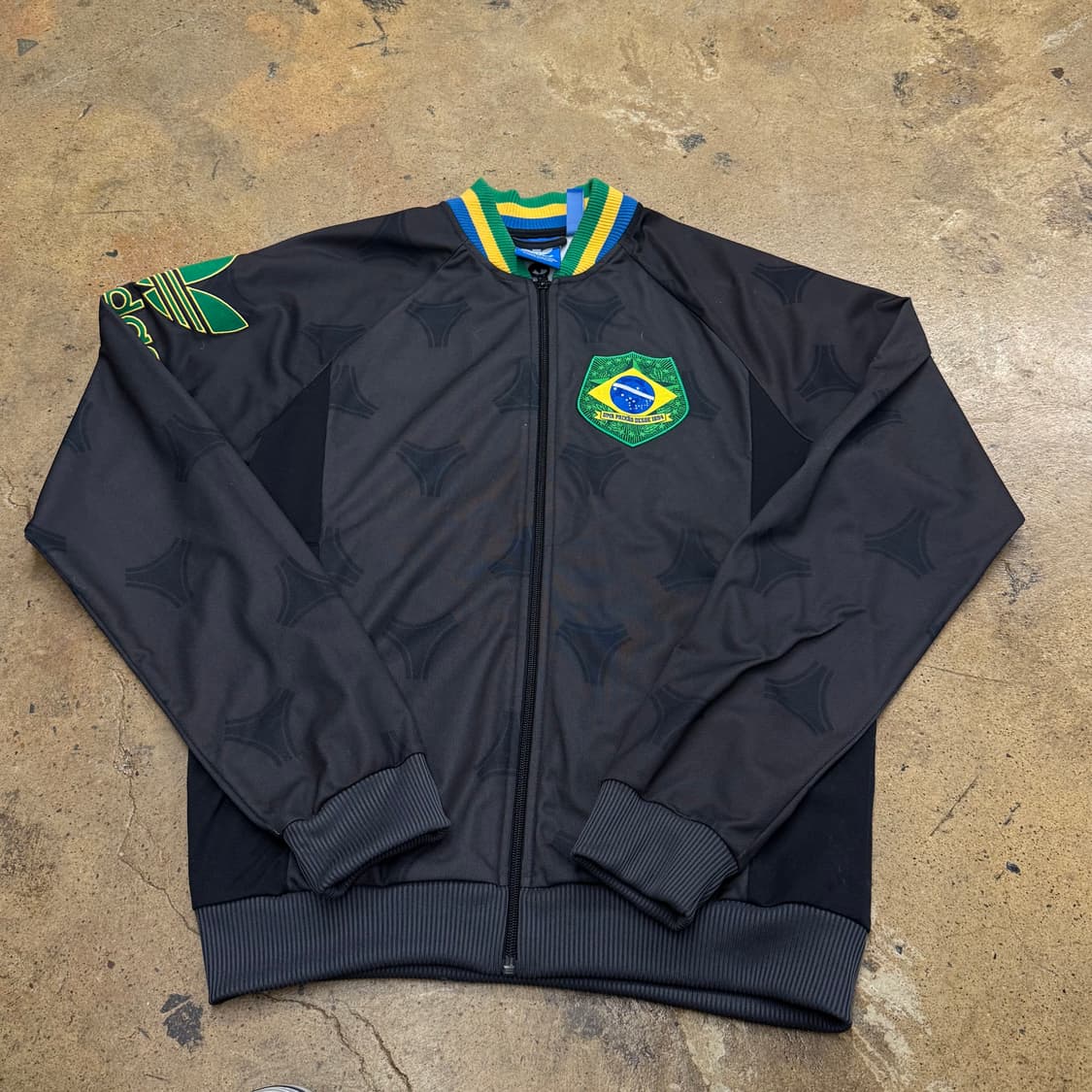 [정품/105] 아디다스 브라질 트랙탑 블랙 져지 b16 상품이미지2