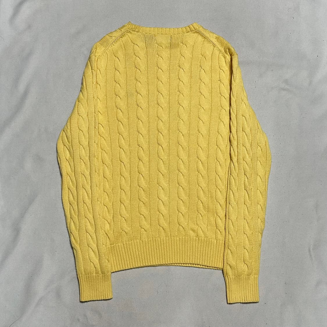 M 폴로랄프로렌 옐로우 케이블 니트 상품이미지3