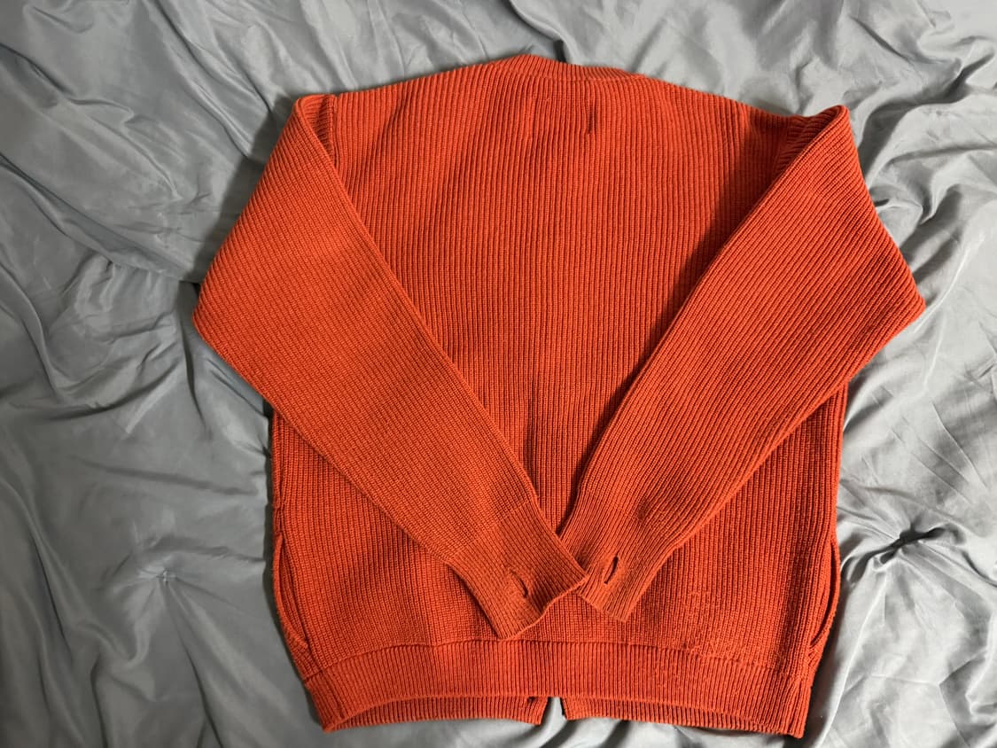 아웃스탠딩 램스울 라운드넥 가디건 L 상품이미지2