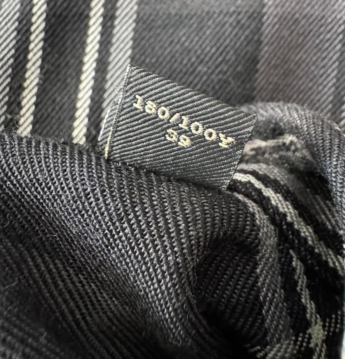 BURBERRY 버버리 블랙 노바체크 울 셔츠 40 상품이미지7