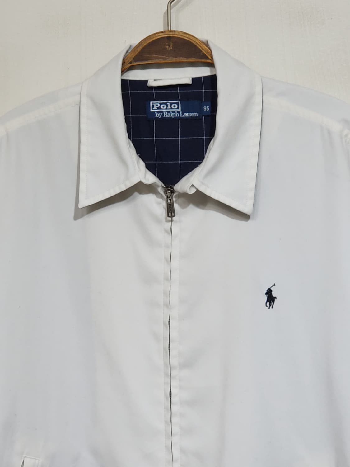 (105) 랄프로렌 폴로 블루종 점퍼 화이트 로고 자켓  상품이미지2
