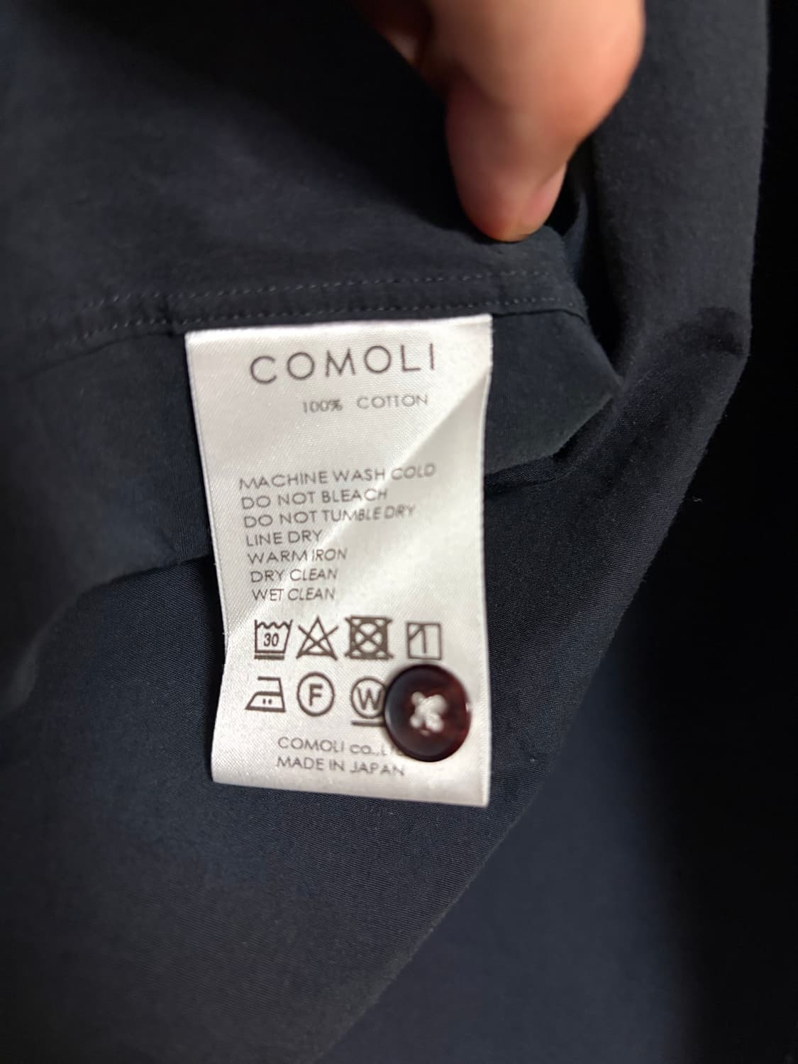 [1]23ss 코모리 셔츠 네이비 상품이미지4