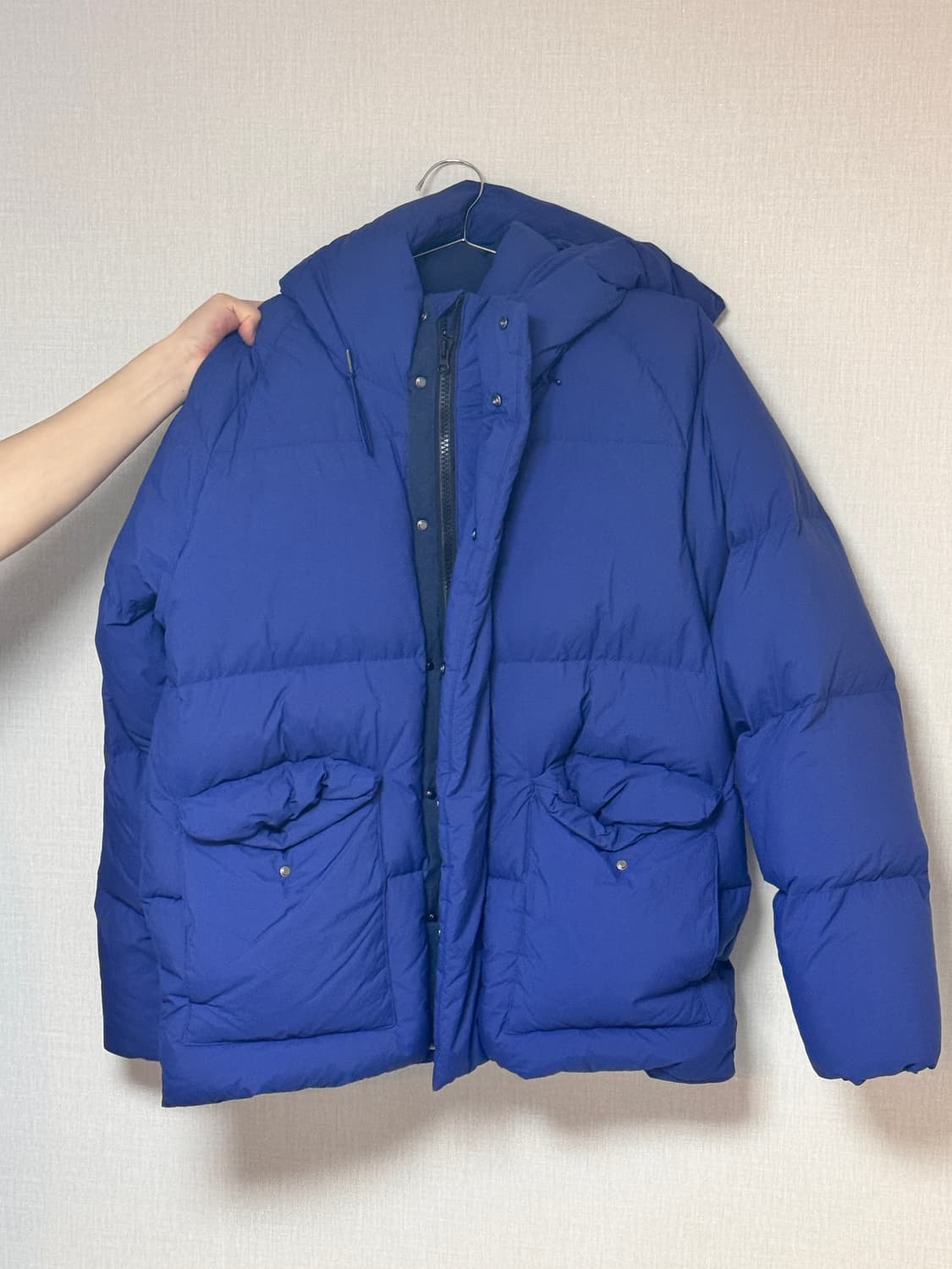 [홀리선] 노스코브 패딩 24fw 블루 L 상품이미지9