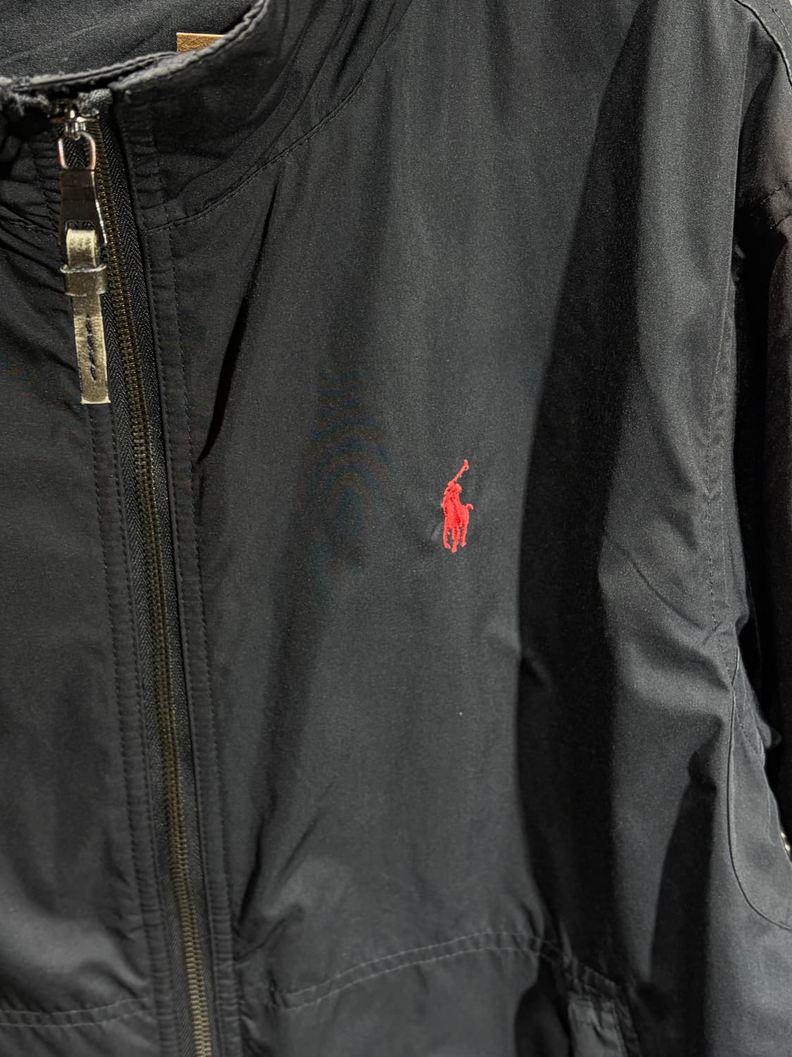 L 폴로랄프로렌 레드포니 블랙 나일론 자켓 상품이미지5