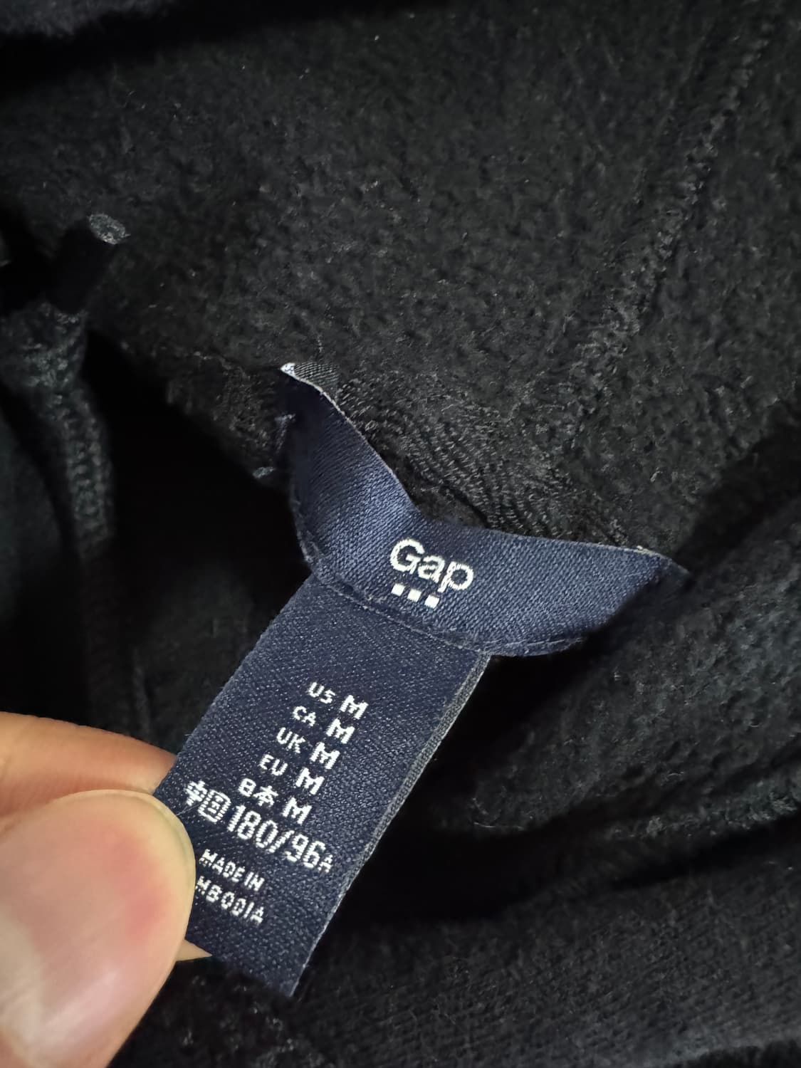 GAP 갭 시그니처 빅 로고 기모 후드티 네이비 상품이미지3