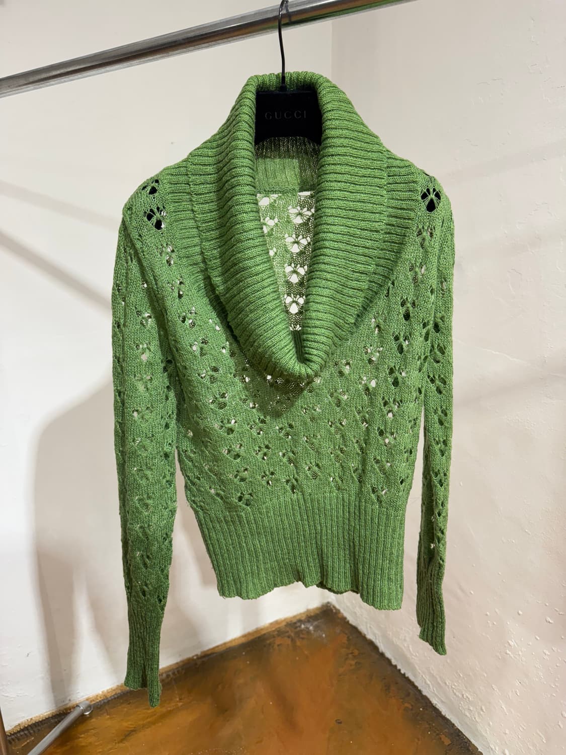 JP) Green lace knit 상품이미지2