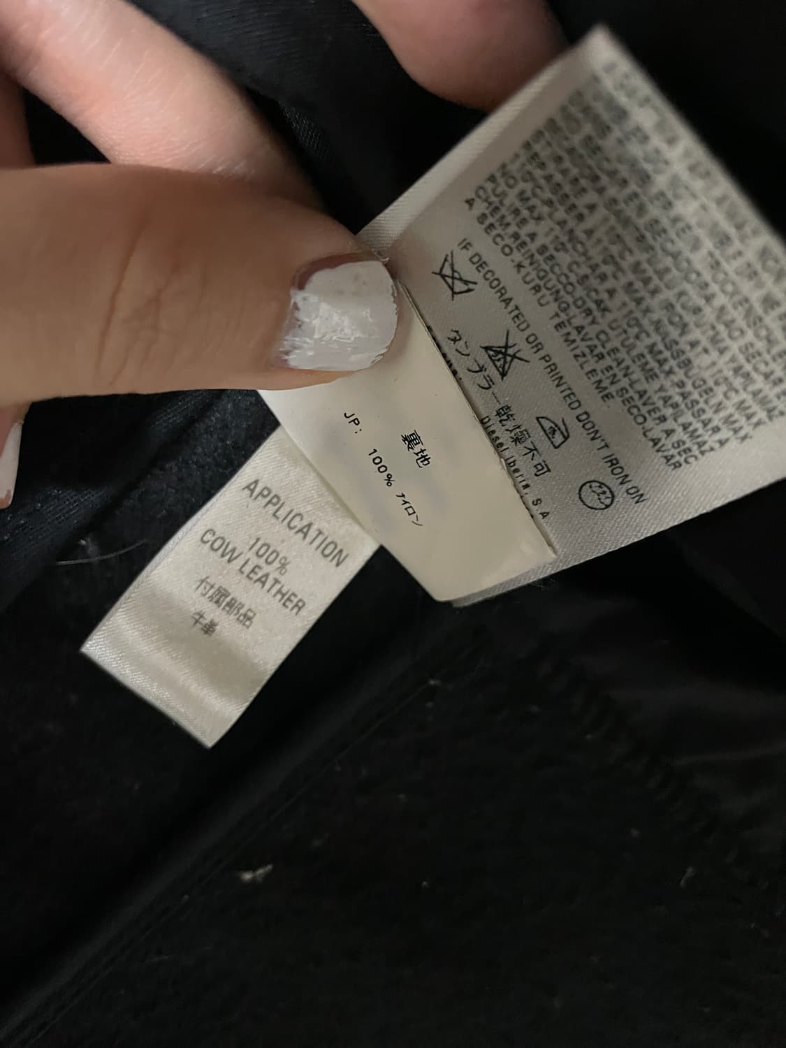 디젤 블랙 코트 S USA 정판  상품이미지9