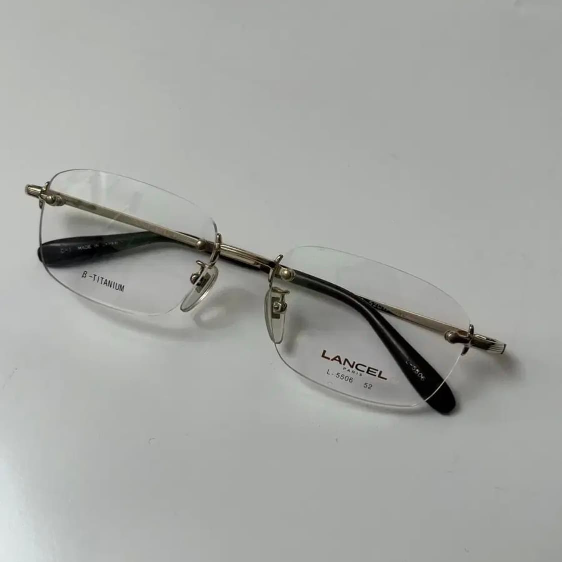 LANCEL 티타늄 무테안경 made in Japan 상품이미지2