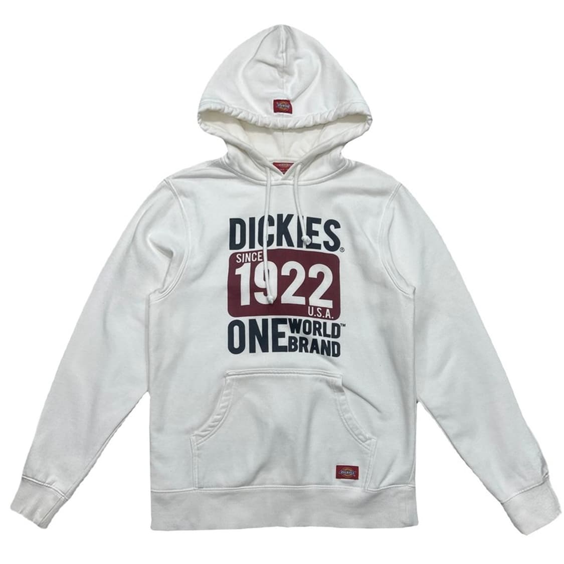 디키즈 레터링 후드티 화이트 M 상품이미지1