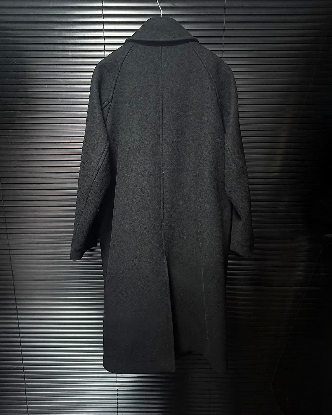 에프터 프레이 블랙 검정 발마칸 메리노 울 코트 캐시미어 M 95 하이넥 상품이미지5