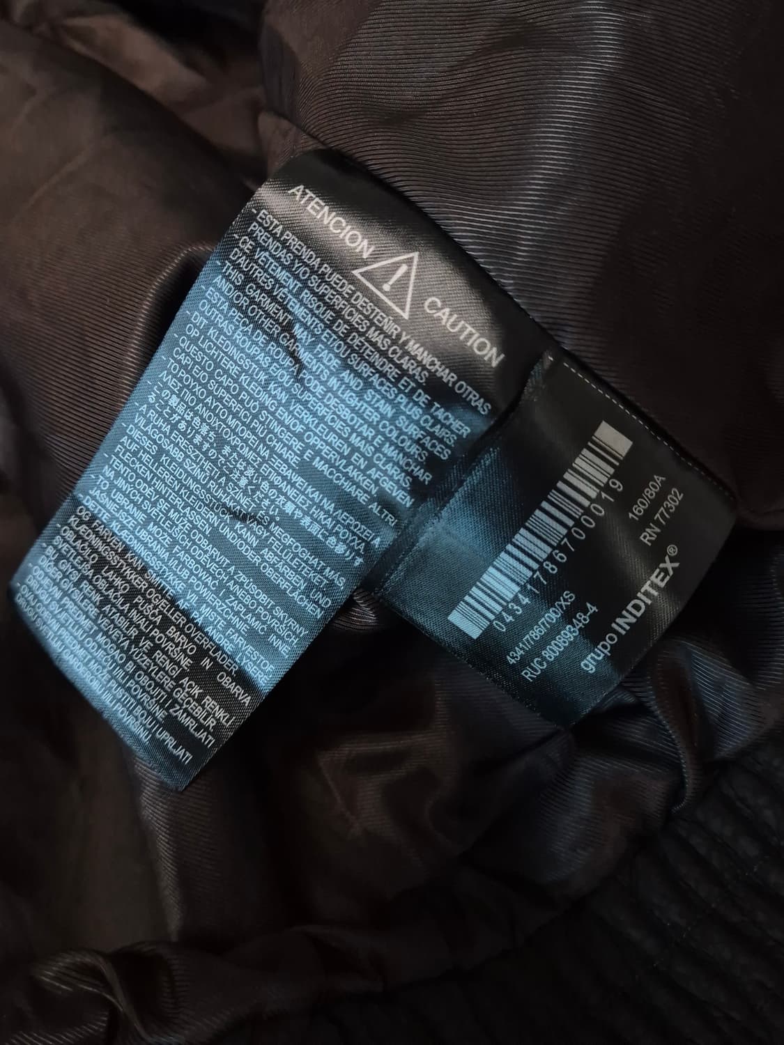 자라 페이크 스웨이드 탈부착 칼라 점퍼 브라운 상품이미지6