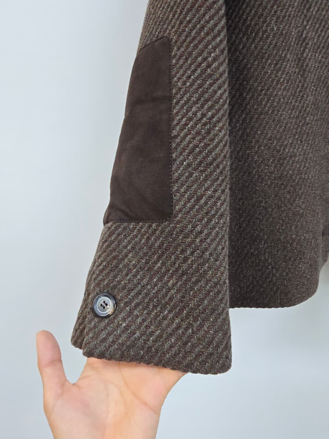 베르띠 berti 아방핏 도톰 울 스웨이드패치 자켓 상품이미지5