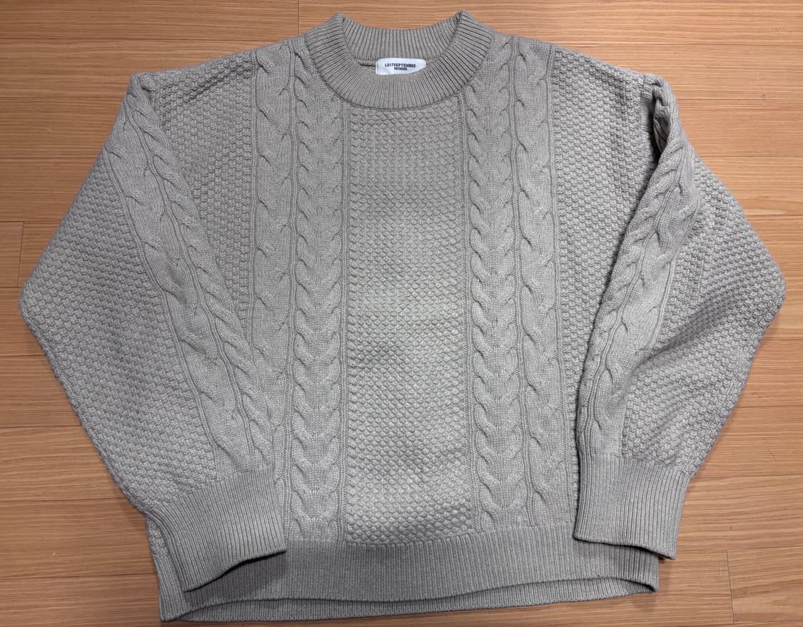 르917 남성 케이블니트 르셉템버 상품이미지3