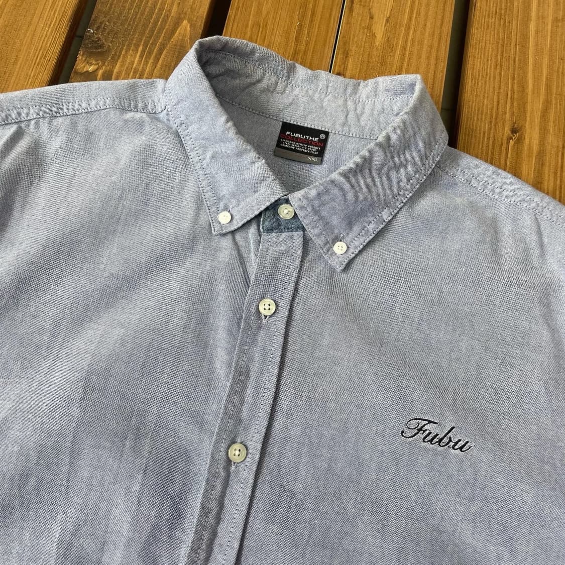 후부 샴브레이 반팔 셔츠 2XL 상품이미지3