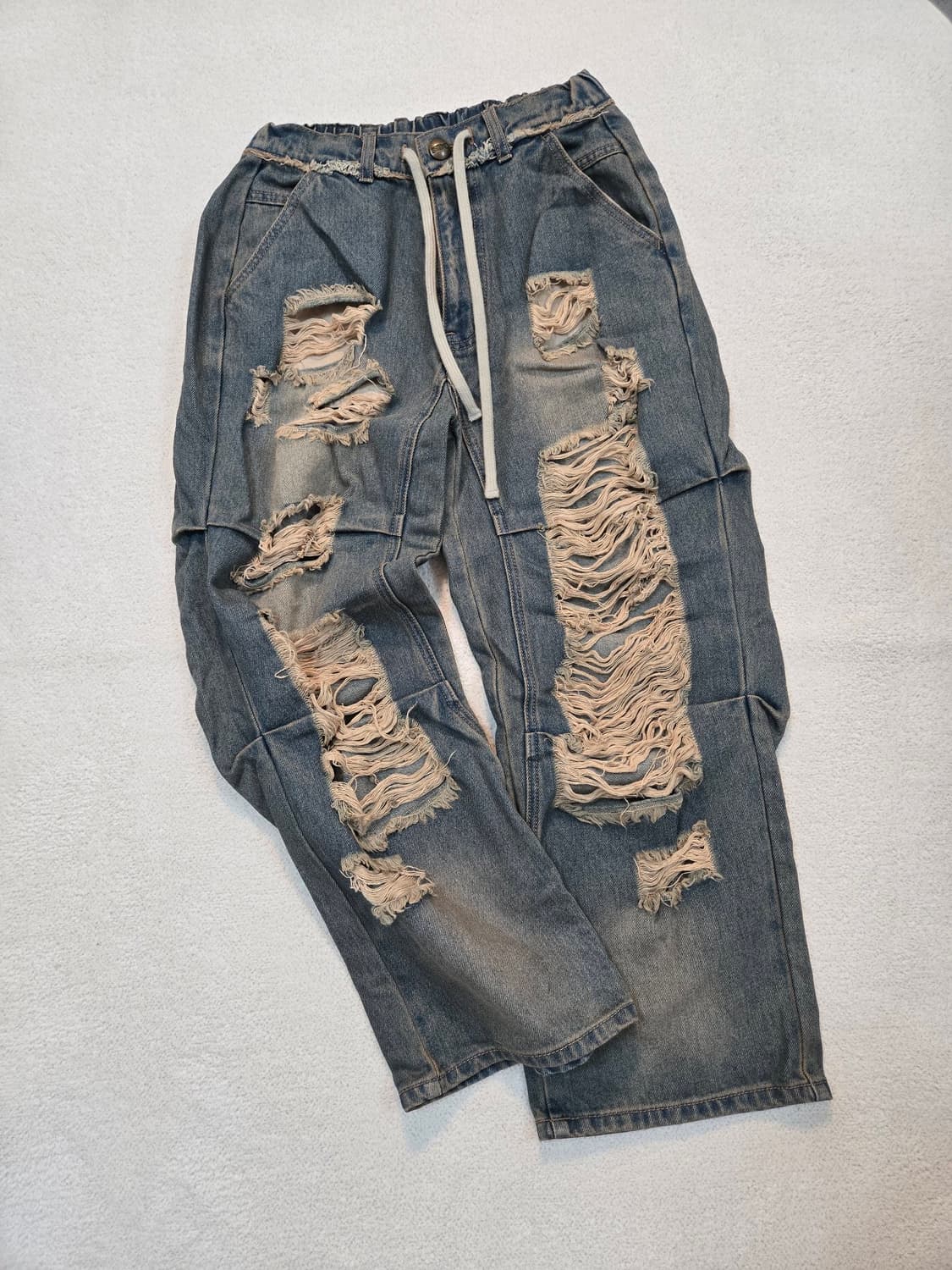 SCULPTOR 찢청 데님 팬츠 XS 상품이미지3