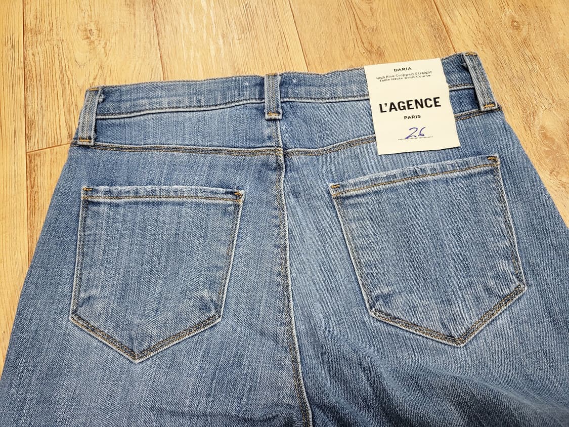 라장스(L'AGENCE) DARIA CROP 스트레이트데님 26 새상품 상품이미지6